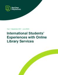 International Students’ Experiences with Online Library Services