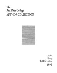 Red Deer College Author Collection in the Library, 5th ed. (1996)