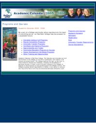 2005-2006 Academic Calendar
