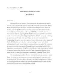 Implications of Idealism on Science