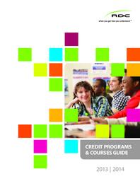 2013-2014 Credit Programs and Courses Guide