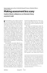 Making assessment less scary: Academic libraries collaborate on an information literacy assessment model