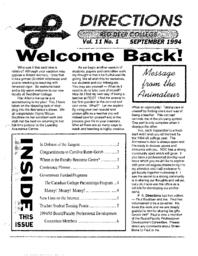Vol. 11 - Directions: Red Deer College 