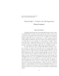 Good Deflation: A Critical Look at the Bogeyman of Western Economics