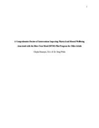 A Comprehensive Review of Interventions Impacting Physical and Mental Wellbeing Associated with the Move Your Mood (MYM) Pilot Program for Older Adults
