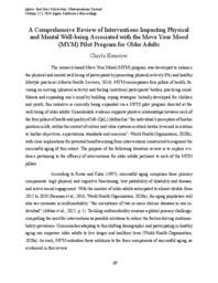 A Comprehensive Review of Interventions Impacting Physical and Mental Well-being Associated with the Move Your Mood (MYM) Pilot Program for Older Adults [Executive Summary]