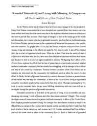 Grounded Normativity and Living with Meaning: A Comparison of 'Ducks' and 'Moon of the Crusted Snow'