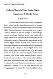 Makeup Through Time: Social Status, Expression, and Gender Roles